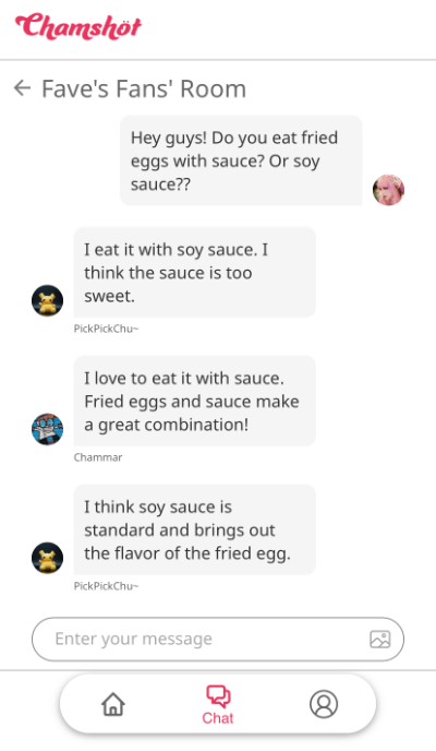 DM画面のスクリーンショット